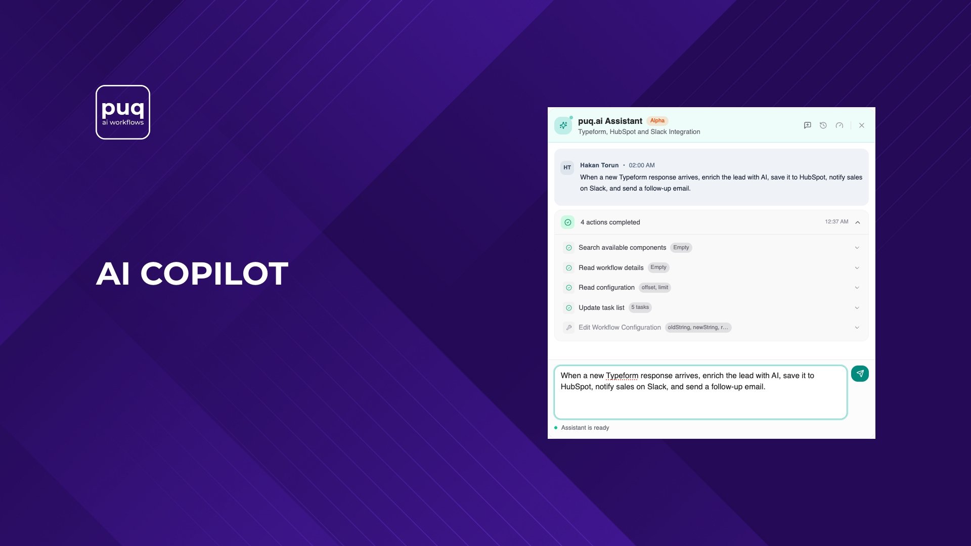 Introducing AI Copilot: Turn Natural Language Into Production-Ready Workflows